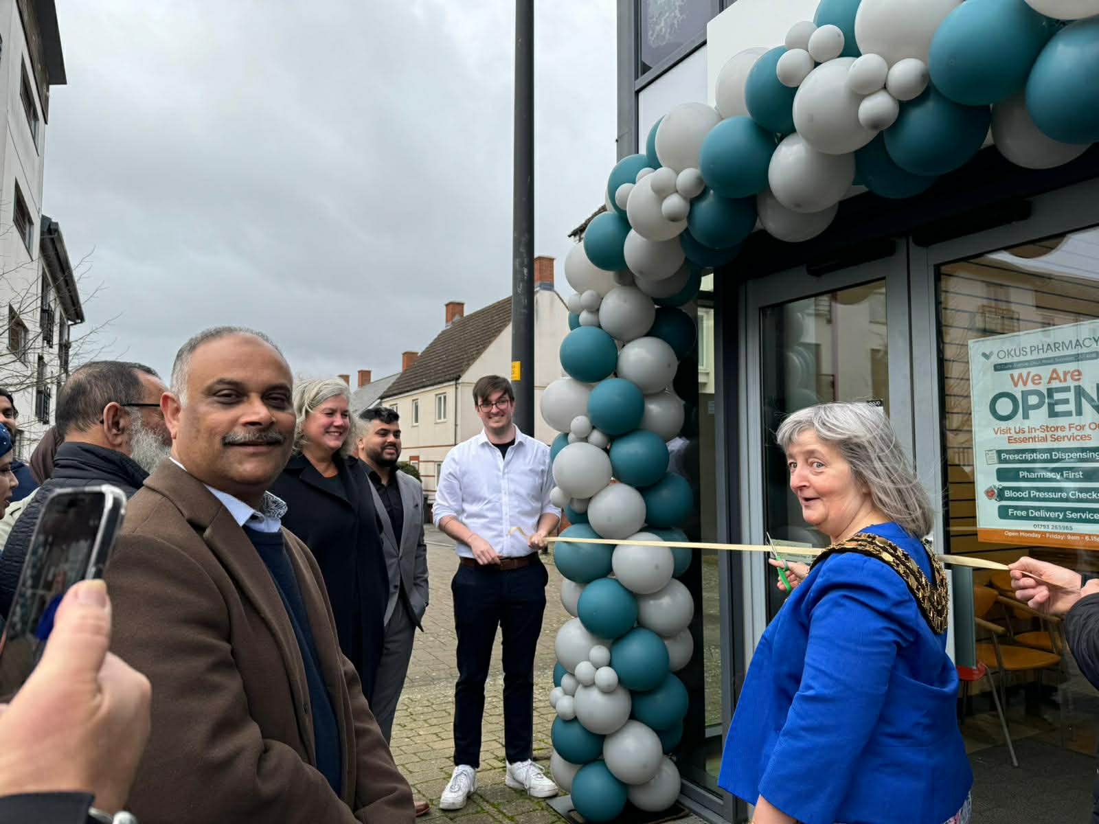 Ribbon cutting ceremony with local MP